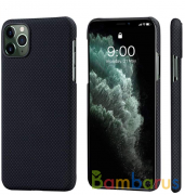 Чехол Pitaka MagEZ Case для iPhone 11 Pro Max, мелкое плетение (Черно-серый) | фото №0