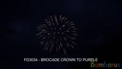 FD3034 (Шар 3") BROCADE CROWN TO PURPLE | фото №0