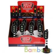 Модель пластик свет-звук СВЕТОФОР 15,5см, 12 шт., диспл. Технопарк уп-12шт в кор.2*12уп | фото №0