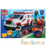 ГАЗ конструктор газ некст: проишествие на дороге, 117дет. в кор. "Город мастеров" в кор.2*18шт | фото №0