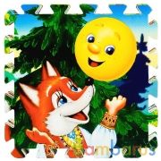 Коврик-пазл "Колобок" 8 сегментов, каждый 31.5*31.5см в пак. ТМ "ИГРАЕМ ВМЕСТЕ" в кор.12шт | фото №0