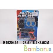 Набор полиция (пистолет с присосками + аксесс.) на карт. в кор.2*192шт | фото №0