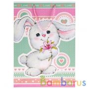 Пакет подарочный глянцевый зайка, 33х46х20см в пак. "Играем вместе" уп-12шт в кор.6уп | фото №0