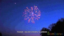 FD2029  ( Шар 2,5" ) SILVER CROWN TO GREEN | фото №0