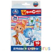 КАРТОЧКИ РАЗВИВАЮЩИЕ "УМКА" ФИКСИКИ. УЧИМ АЛФАВИТ И ЦИФРЫ (36 КАРТОЧЕК) В КОР. в кор.50шт | фото №0