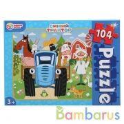 Синий трактор. Пазлы классические в коробке. Пазл 104 детали. Умные игры в кор.24шт | фото №0