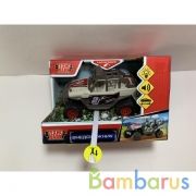 Машина пластик свет-звук ВНЕДОРОЖНИК 12,5 см, кноп+зад.ось,  инерц, кор. Технопарк в кор.2*36шт | фото №0