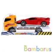 Трейлер инерц. с машинкой, в ассорт. 1650-11 в пласт. в кор.2*48шт | фото №0