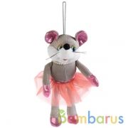Игрушка мягкая Мышка с бусами 17см без чипа в пак. Мульти-пульти в кор.24шт | фото №0