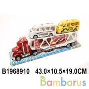 Трейлер инерц. с 4-мя машинками, в ассорт. в пласт. в кор.2*30шт | фото №0