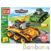 Конструктор т-34 против тигра, 52 дет. Город мастеров в кор.80шт | фото №0