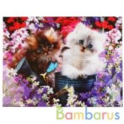 Пакет подарочный глянцевый котята, 46*61*20см в пак. Играем вместе уп-12шт в кор.6уп | фото №0