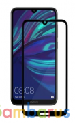 Защитное стекло для Huawei Y7 (2019) (С черной рамкой) | фото №0