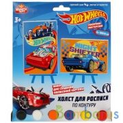 Набор д/дет тв-ва ХОТ ВИЛС роспись холстов по контуру (2 шт, 10х15см) в пак. MultiArt в кор.50шт | фото №0