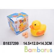 Игрушка на бат. утка с яйцами, свет+звук 8888 в кор. в кор.60шт | фото №0