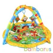 Детский игровой коврик домашние животные с мягкими игрушками на подвеске в пакете Умка в кор.2*6шт | фото №0