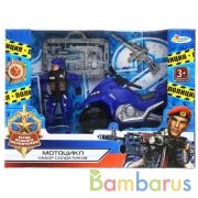 Набор солдатиков с оружием полиция, с мотоциклом в кор. Играем вместе в кор.2*48шт | фото №0