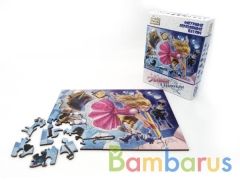 СТРАНА СКАЗОК ФИГУРНЫЙ ДЕРЕВЯННЫЙ ПАЗЛ  "АЛИСА В ЗАЗЕРКАЛЬЕ" в кор.48шт | фото №0