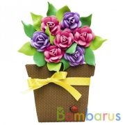 НАБОР ДЛЯ ТВОРЧЕСТВА ОТКРЫТКА "БУКЕТ" в кор.8шт | фото №0