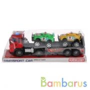 Автовоз инерц. с машинками, цвет в ассорт. в пласт. в кор.2*48шт | фото №0