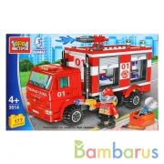 Камаз конструктор "Город мастеров" пожарный камаз, 177дет. в русс. кор. в кор.2*18шт | фото №0