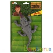 Игрушка пластизоль тянучка (гель) Играем вместе Комодский варан 24,5см на блистере в кор.6*12шт | фото №0
