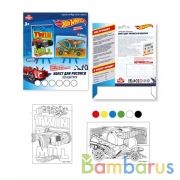 Набор д/дет тв-ва ХОТ ВИЛС роспись холстов по контуру (2 шт, 10х15 см) MultiArt в кор.50шт | фото №0