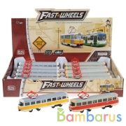 ТРАМВАЙ МЕТАЛЛ. ИНЕРЦ. В АССОРТ. В ДИСПЛЕЕ (РУСС. УП.) УП-12ШТ в кор.2*4уп | фото №0