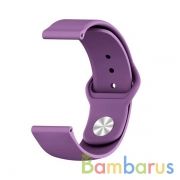 Сменный браслет 22мм (Amazfit GTR 47mm & Haylou LS05) однотонный (Фиолетовый) | фото №0