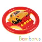 РУЛЬ "ИГРАЕМ ВМЕСТЕ" РАЛЛИ НА БАТ. СВЕТ+ЗВУК, РУССИФИЦ. В ПАК. (РУСС. УП.) в кор.2*96шт | фото №0