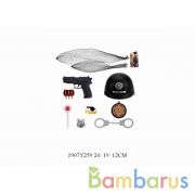 Набор оружия каска + пистолет, с аксесс. в сетке в кор.2*60шт | фото №0