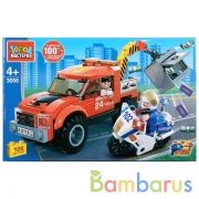 Конструктор "Город мастеров" погоня за грабителем, с фигурками, 106дет. в русс. кор. в кор.80шт | фото №0