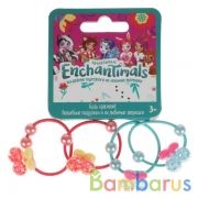 Аксессуары д/девочек ЭНЧЕНТИМАЛС резинки д/волос с украш. вишня, 4шт МИЛАЯ ЛЕДИ уп-10шт в кор.100уп | фото №0