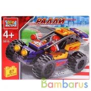 Игрушка конструктор "город мастеров" автоспорт: багги, с фигуркой, 87 дет., в кор.80шт | фото №0