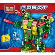 Игрушка конструктор "город мастеров" робот, 99 дет., цвет в ассорт. в банке в кор.144шт. | фото №0