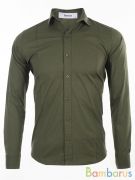 Damon / Приталенная хаки Рубашка | фото №0