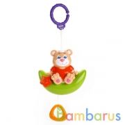 Развивающая заводная погремушка ТМ Умка "Медвежонок на луне" со звуком, на блистере в кор.3*20шт | фото №0