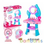 Набор игровой туалетный столик на бат. со светом, с аксесс. в кор. в кор.12шт | фото №0