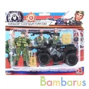 Набор солдатиков с оружием, блистер, 23*19*3см ТМ "ИГРАЕМ ВМЕСТЕ" в кор.2*36шт | фото №0