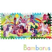 Коврик-пазл единороги 8 сегментов, каждый 31.5*31.5см ИГРАЕМ ВМЕСТЕ в кор.12шт | фото №0