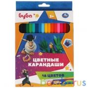 Цветные карандаши БУБА 18цв, шестигран Умка в кор.20*8шт | фото №0