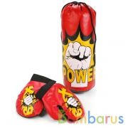 Набор для бокса 32см, груша, перчатки в сетке в кор.48шт | фото №0