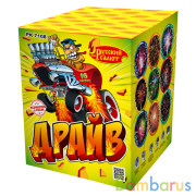 Русский салют РК7108 Батарея салютов Драйв (0,8" х16) Фейерверк | фото №0