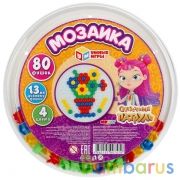 Мозаика пластиковая. 80 фишек. 4 цвета. Круглая. Диам.185мм. Сказочный патруль. Умные игры в кор24шт | фото №0