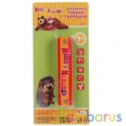 Губная гармошка деревянная "Играем вместе" "Маша и Медведь" на блистере (русс. уп.) в кор.200шт | фото №0