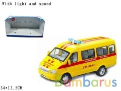 Машина инерц. аварийная служба 1:16, свет+звук, русс. дизайн 9124-A в русс. кор. 34*13см в кор.2*6шт | фото №0