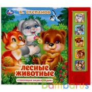Умка. Лесные животные. В. Степанов  (5 звук. кнопок, говорящая энциклопедия). 200х175мм в кор.32шт | фото №0