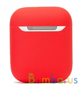 Чехол силиконовый для наушников Apple AirPods (Красный) | фото №0