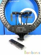 Кольцевая светодиодная лампа RL-18 45 см с зекркалом | фото №0