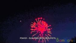 FD4101 SUN RING WITH RED PISTIL 4шт | фото №0
